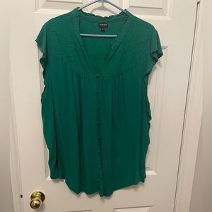 Green torrid blouse
